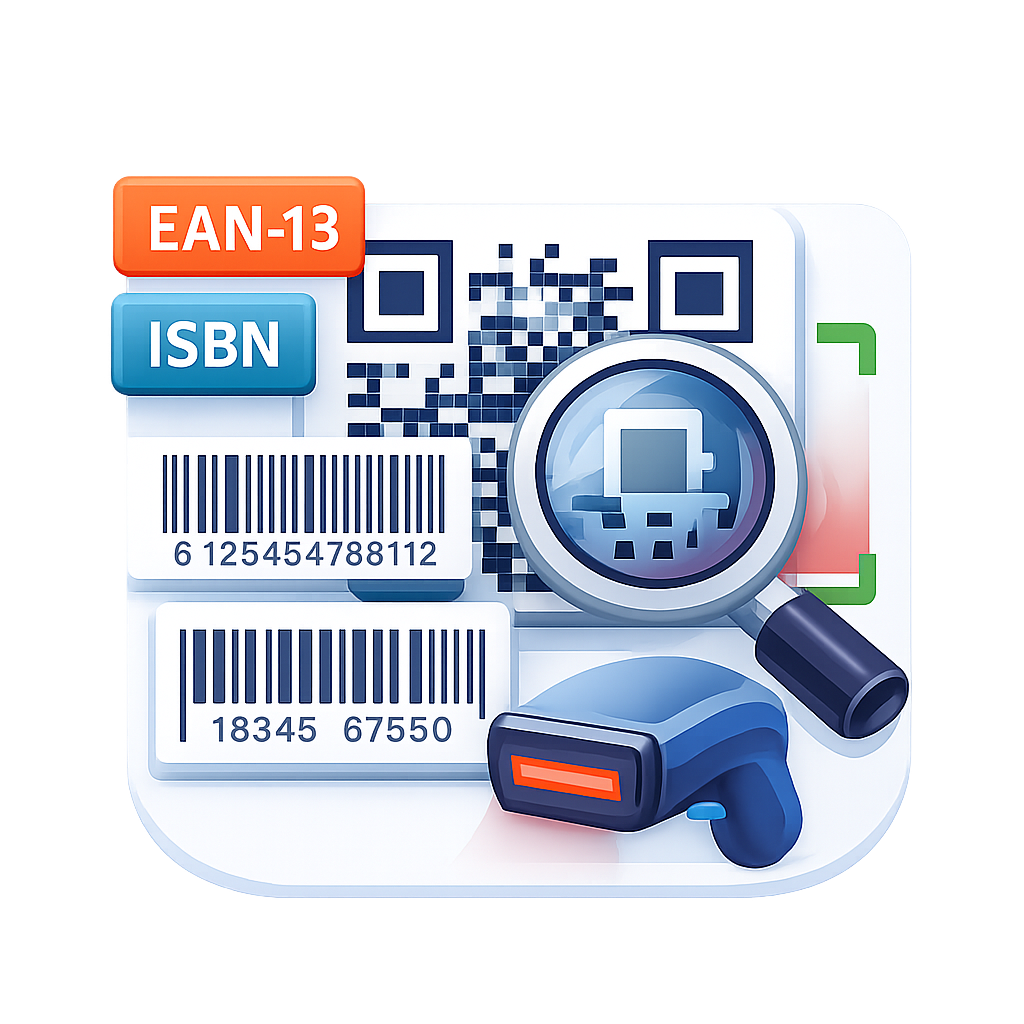 QR እና ባርኮድ ዲኮደር በመስመር ላይ